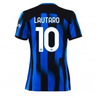 Inter Milan Lautaro Martinez #10 Fußballbekleidung Heimtrikot Damen 2023-24 Kurzarm